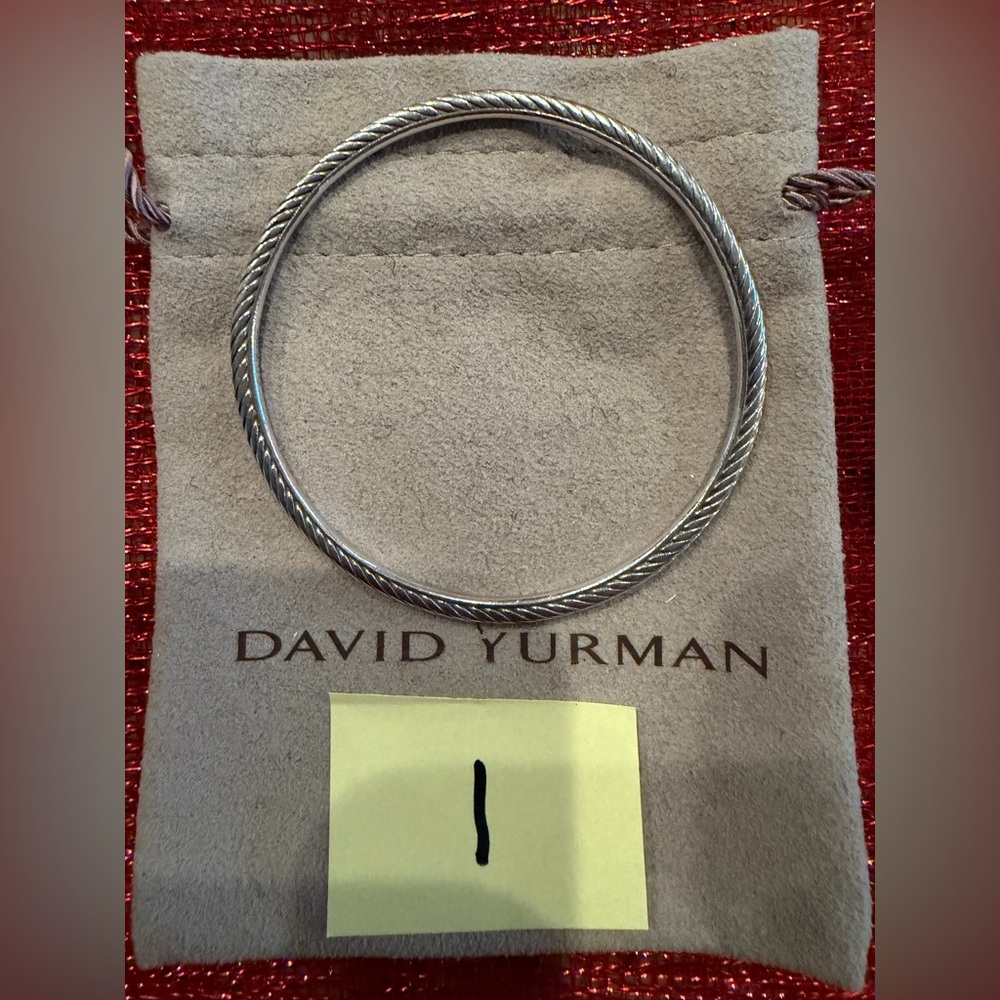 David Yurman Silver Twisted Brooch
